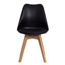 Ver imagem 2 de Kit 6 Cadeiras Eames Eiffel Wood Leda Saarinen Design para Mesa de Jantar Sala Cozinha Escrivaninha