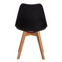 Ver imagem 3 de Kit 6 Cadeiras Eames Eiffel Wood Leda Saarinen Design para Mesa de Jantar Sala Cozinha Escrivaninha