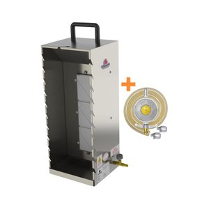 Kit - Assador Churrasquito 10 Espetinhos Em Inox Pr-199 + Kit Gás 1kg - Progás