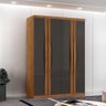 Guarda Roupa Solteiro Dunas Mdf 4 Portas e 2 Gavetas Moderna - 1