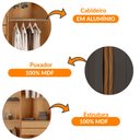Ver imagem 4 de Guarda Roupa Solteiro Dunas Mdf 4 Portas e 2 Gavetas Moderna