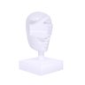 Escultura Decorativa Máscara Cego em Cerâmica Branco 25x15x14 cm - D'Rossi - 1