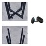 Conjunto Mesa Minimalista com 4 Cadeiras Compacta 1m2:base de Cadeiras com Aspecto de Madeira e Teci - 10