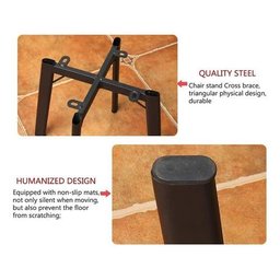 Conjunto Mesa Minimalista com 4 Cadeiras Compacta 1m2:base de Cadeiras com Aspecto de Madeira e Teci - 19