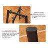 Conjunto Mesa Minimalista com 4 Cadeiras Compacta 1m2:base de Cadeiras com Aspecto de Madeira e Teci - 19