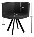 Ver imagem 5 de Conjunto Mesa Minimalista com 4 Cadeiras Compacta 1m