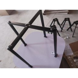 Conjunto Mesa Minimalista com 4 Cadeiras Compacta 1m2:base de Cadeiras com Aspecto de Madeira e Teci - 11