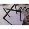 Conjunto Mesa Minimalista com 4 Cadeiras Compacta 1m2:base de Cadeiras com Aspecto de Madeira e Teci - 11