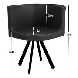 Conjunto Mesa Minimalista com 4 Cadeiras Compacta 1m2:base de Cadeiras com Aspecto de Madeira e Teci - 13
