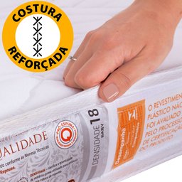 Colchão Berço BF D18 Antialérgico 130x60x10cm Espuma Certificado -  - 5