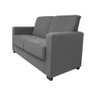 Sofá Namoradeira Pequeno 2 Lugares Imperial Suede:cinza - 2