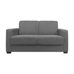 Sofá Namoradeira Pequeno 2 Lugares Imperial Suede:cinza - 1