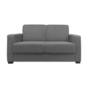 Sofá Namoradeira Pequeno 2 Lugares Imperial Suede:cinza