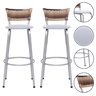 Kit 2 Banqueta Bistro para Cozinha Junco Cappuccino Àrea Gourmet Balcão Bancada bares Churrasqueira - 1