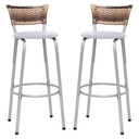 Ver imagem 1 de Kit 2 Banqueta Bistro para Cozinha Junco Cappuccino Àrea Gourmet Balcão Bancada bares Churrasqueira