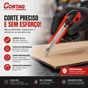 Ver imagem 5 de Estilete Profissional Cortag 18mm com Trava de Segurança