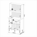 Ver imagem 4 de Armário para Cozinha 4 Portas 1 Gaveta Luiza Imop - - Branco Neve