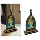 Ver imagem 4 de Capela Mãe Rainha com Coroa e Oração 18 Cm