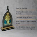 Ver imagem 2 de Capela Mãe Rainha com Coroa e Oração 18 Cm