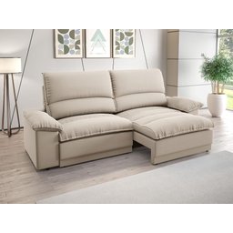 Sofá Plaza 2,00m Retrátil e Reclinável Velosuede - Netsofas - 1