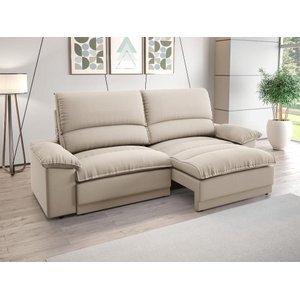 Sofá Plaza 2,00m Retrátil e Reclinável Velosuede - Netsofas
