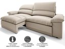 Ver imagem 4 de Sofá Plaza 2,00m Retrátil e Reclinável Velosuede - Netsofas