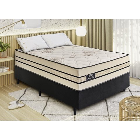 Cama Box New Vip Molas Ensacadas Queen 1,58x1,98x0,70 - Gazin
