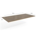 Ver imagem 7 de Conjunto Sala de Jantar Mila Premium Madeira Maciça C/ Tampo Madeirado C/ Vidro 180x90cm e 6