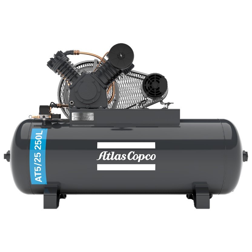 Compressor Atlas Copco At 5 25 250 Lts 175 Lbs 5 Cv Trif. Ip21 ...