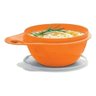 Pote Tupperware Mini Criativa Laranja e Tampa Branca 600ml - 1