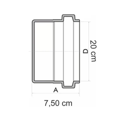 Cap / Tampao PVC Esgoto 200mm Shiva Unico - 4
