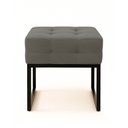 Ver imagem 5 de Puff Sala Decorativo Industrial Elisa Suede Grafite D03 - D’Rossi