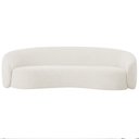 Ver imagem 6 de Sofá 3 Lugares 200cm Orgânico Luxo Recepção Amore Bouclé Branco - Amarena Móveis