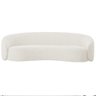 Sofá 3 Lugares 200cm Orgânico Luxo Recepção Amore Bouclé Branco - Amarena Móveis - 6