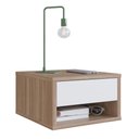 Ver imagem 2 de Mesa de Cabeceira Moderna Suspensa Slim com 1 Gaveta B87 - Emovell