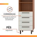 Ver mais imagens de Armário de Cozinha Completa 5 Portas 4 Gavetas Grécia Madeirado/off White