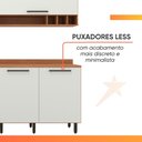 Ver imagem 5 de Armário de Cozinha Completa 5 Portas 4 Gavetas Grécia Madeirado/off White