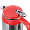 Garrafa Térmica Inox Camélia Vermelha 1l e Escova Limpeza Termopro - 3