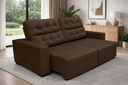 Ver imagem 1 de Sofá Retrátil e Reclinável Siena 2.00m Super Pillow - Marrom