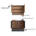 Ver imagem 5 de Gabinete de Banheiro Suspenso 80cm com Espelheira Lara com C