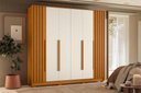 Ver imagem 1 de Guarda Roupa Deville 6 Portas e 4 Gavetas - Cinamomo Off White - Albatroz