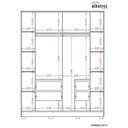 Ver imagem 5 de Guarda Roupa Deville 6 Portas e 4 Gavetas - Cinamomo Off White - Albatroz