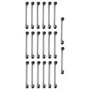 Ver imagem 1 de Barra de Apoio Inox 40cm Kit 20 Unidades Idoso Gestante Cadeirante Banheiro Box Casa Suporte Corrima