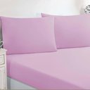 Ver imagem 2 de Jogo de Cama Malha Lençol 100% Algodão Gran Moratta 3 Peças Casal - Rosa Bebê