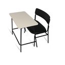 Ver imagem 1 de Conjunto Aluno Plus Size Branco/preto - Suporta até 250kg