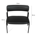 Ver imagem 2 de Conjunto Aluno Plus Size Branco/preto - Suporta até 250kg