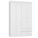 Ver imagem 1 de Guarda Roupa Infantil 4 P 3 G 103 Cm Louise Branco Reajl Moveis
