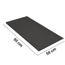 Colchonete Ginastica Academia Creche Yoga Fitness 95X59X3 Courino Cinza - D A DECOR - 2