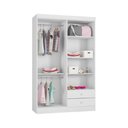 Ver imagem 3 de Guarda Roupa Infantil Louise 4 Portas - Moveis Leartam