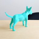 Ver imagem 2 de Bull Terrier Decorativo - 10 Cm Altura -Toque 3D: Azul Tiffany